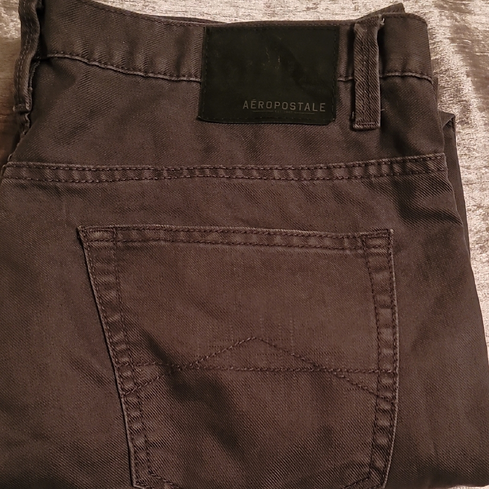 Aeropostale Men's Black Jeans 36x32 Intentionally distressed